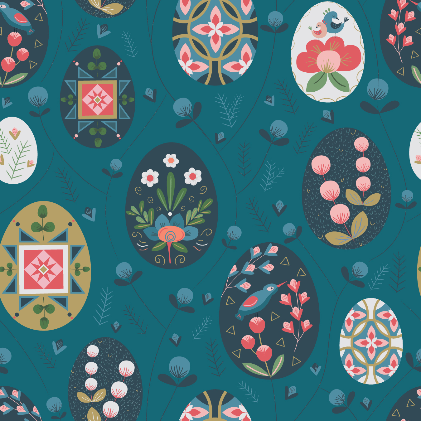 Spoonflower fabric designs rosalind maroney illustration